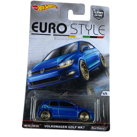 Hot Wheels 2016 Blue Volkswagen Golf MK7 Euro Style New in Packaging - Picture 1 of 5